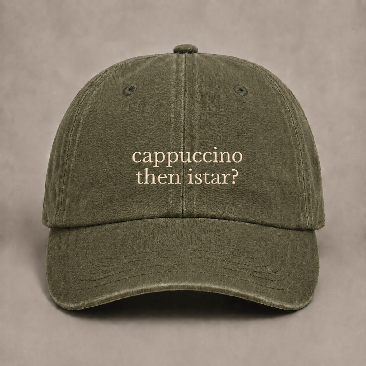 CAPPUCCINO THEN ISTAR? HAT